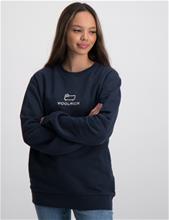 Bild Woolrich, LOGO CREWNECK SWEATSHIRT, Blå, Tröjor/Sweatshirts till Tjej, 10 år