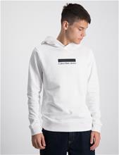 Bild Calvin Klein, SMALL BLOCK LOGO HOODIE, Vit, Huvtröjor/Hoodies till Kille, 16 år