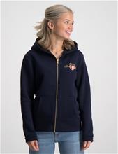 Bild Gant, D1. MED ARCHIVE SHIELD ZIP HOODIE, Blå, Huvtröjor/Hoodies till Tjej, 158-164 cm