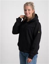 Bild Lyle & Scott, Pocket Quarter Zip BB Hoodie, Svart, Huvtröjor/Hoodies till Tjej, 10-11 år