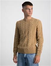 Bild Tommy Hilfiger, ESSENTIAL CABLE SWEATER, Beige, Tröjor/Sweatshirts till Kille, 16 år