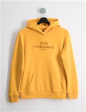 Bild Peak Performance, Jr Original Hood, Orange, Huvtröjor/Hoodies till Unisex, 160 cm