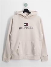 Bild Tommy Hilfiger, TH LOGO HOODIE, Beige, Huvtröjor/Hoodies till Unisex, 10 år