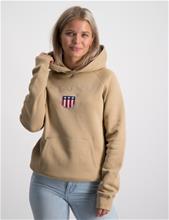 Bild Gant, GANT SHIELD HOODIE, Beige, Huvtröjor/Hoodies till Tjej, 170 cm