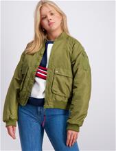 Bild Tommy Hilfiger, UTILITY BOMBER JACKET, Grön, Jackor till Tjej, 10 år