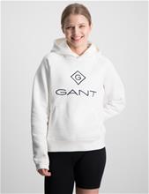 Bild Gant, LOCK-UP SWEAT HOODIE, Vit, Huvtröjor/Hoodies till Tjej, 146-152 cm