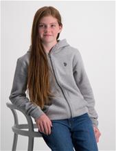 Bild U.S. Polo Assn., Core Fleece Zip BB Hoodie, Grå, Huvtröjor/Hoodies till Tjej, 8-9 år