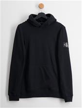 Bild Calvin Klein, RIB BLOCKING BADGE HOODIE, Svart, Huvtröjor/Hoodies till Unisex, 14 år