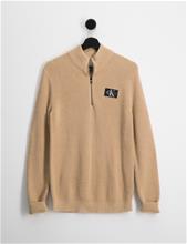 Bild Calvin Klein, ZIP UP BADGE SWEATER, Beige, Tröjor/Sweatshirts till Kille, 16 år