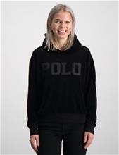 Bild Polo Ralph Lauren, Logo Velour Hoodie, Svart, Huvtröjor/Hoodies till Tjej, M