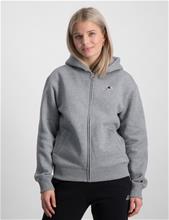 Bild Champion, Hooded Full Zip Sweatshirt, Grå, Huvtröjor/Hoodies till Tjej, L