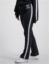 Bild Juicy Couture, Glitter Stripe Velour Bootcut, Svart, Byxor till Tjej, 15-16 år