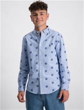 Bild Polo Ralph Lauren, Sitting Bear Cotton Oxford Shirt, Blå, Skjortor till Kille, S