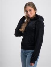 Bild Juicy Couture, Tonal Embro Velour Zip Thru Hoodie, Svart, Huvtröjor/Hoodies till Tjej, 14-15 år