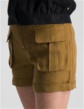 Bild Scotch & Soda, High-waist cargo shorts with belt, Brun, Shorts till Tjej, 164 cm