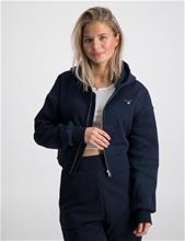 Bild Gant, THE ORIGINAL FULL ZIP HOODIE, Blå, Huvtröjor/Hoodies till Tjej, 170 cm