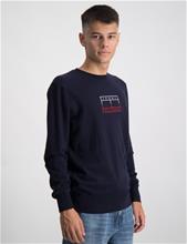 Bild Tommy Hilfiger, EMBROIDERED FLAG SWEATER, Blå, Tröjor/Sweatshirts till Kille, 16 år