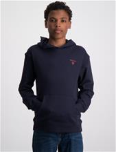 Bild Gant, D2. CONTRAST SHIELD HOODIE, Blå, Huvtröjor/Hoodies till Kille, 158-164 cm