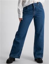 Bild Scotch & Soda, The Shore wide leg pleated denim chino, Blå, Jeans till Tjej, 170 cm