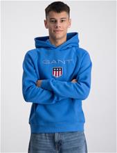 Bild Gant, GANT SHIELD HOODIE, Blå, Huvtröjor/Hoodies till Kille, 158-164 cm