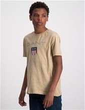 Bild Gant, GANT SHIELD SS T-SHIRT, Beige, T-shirts till Kille, 176 cm