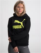 Bild Puma, CLASSICS LOGO HOODIE TR B, Svart, Huvtröjor/Hoodies till Tjej, 152 cm