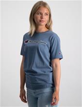Bild Champion, Crewneck T-Shirt, Blå, T-shirts till Tjej, L