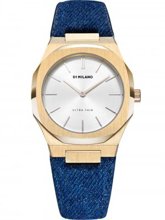 Bild D1 Milano UTDL03 Classic Denim Ultra Thin 34 mm Dam 5ATM