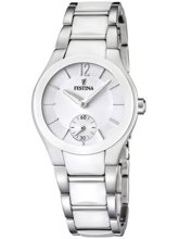 Bild Festina Ceramic F16588/1 Dam weiss silver 32 mm